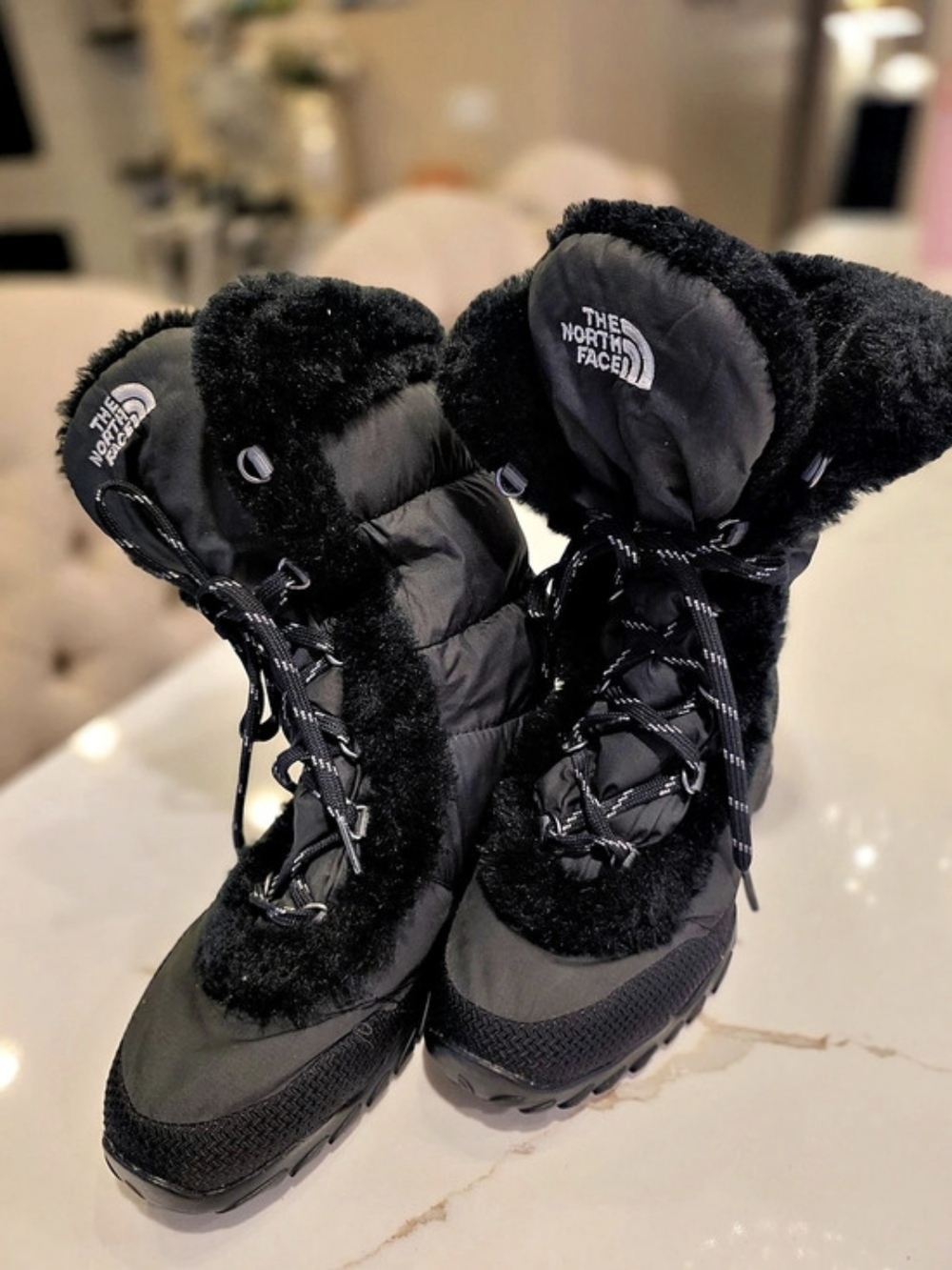 The North Face Women's ThermoBall Lace Up Luxe Waterproof Boots ThermoBall Lace